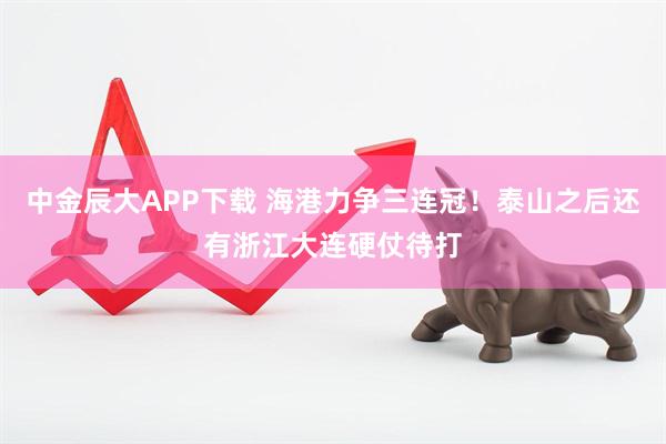 中金辰大APP下载 海港力争三连冠！泰山之后还有浙江大连硬仗待打